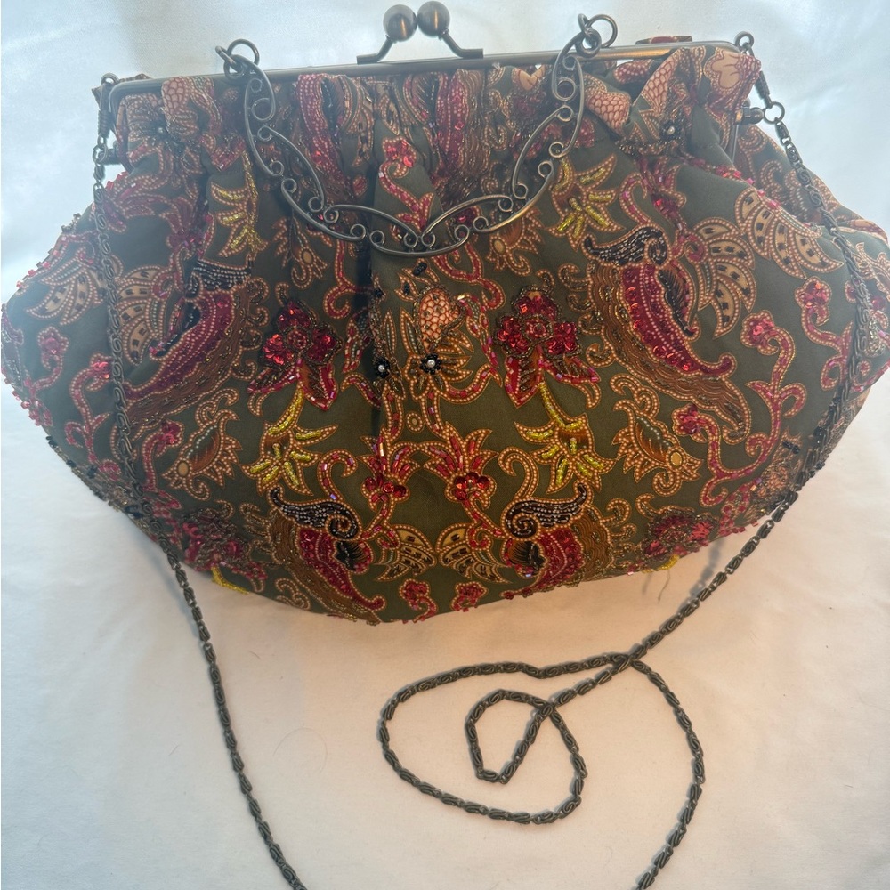 Braciano Multicolor Embroidered Clutch